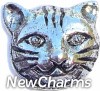 H4028 Cat Face Floating Locket Charm