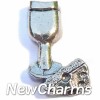 H4047 Wine And Cheese Floating Locket Charm