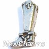 H4052 English Riding Boot Floating Locket Charm