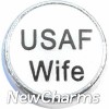 H4115 USAF Wife Floating Locket Charm