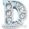 Fancy CZ Letter C Floating Locket Charm