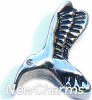 H5019 Silver Hummingbird Floating Locket Charm