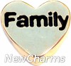H5037gold Family Gold Heart Floating Locket Charm