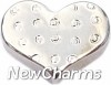 H5090 Polka Dot Heart Floating Locket Charm