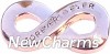 H6130 Big Forever And Ever Infinity Floating Locket Charm