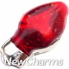 H6245 Red Christmas Light Floating Locket Charm