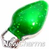 H6246 Green Christmas Light Floating Locket Charm