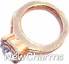H6518 Rose Gold Ring Floating Locket Charm
