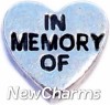 H6527 In Memory Of Heart Floating Locket Charm