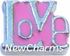 H7040 Love Pink Floating Locket Charm