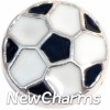 H7066 Soccer Ball Floating Locket Charm