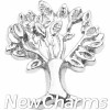 H7200 Silver Tree Of Life Floating Locket Charm