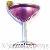 H7204 Pink Margarita Floating Locket Charm