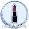 H7523 Lipstick Circle Floating Locket Charm