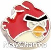 H7609 Red Bird Head Floating Locket Charm