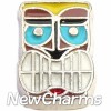 H7610 Tiki Face Floating Locket Charm