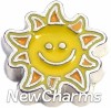 H7619 Sunshine Smile Floating Locket Charm