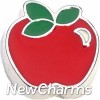 H7621 Red Apple Floating Locket Charm