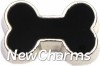 H7643 Black Dog Bone Floating Locket Charm