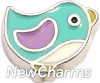 H7645 Cute Bird Floating Locket Charm