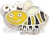 H7652 Happy Bee Floating Locket Charm
