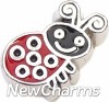 H7657 Cute Ladybug Floating Locket Charm