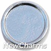 H7681 Silver Blank Round Floating Locket Charm