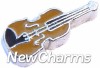 H7710 Violin Floating Locket Charm
