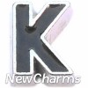 Fancy CZ Letter A Floating Locket Charm