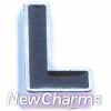 Fancy CZ Letter A Floating Locket Charm