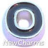Fancy CZ Letter A Floating Locket Charm