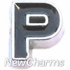 Fancy CZ Letter A Floating Locket Charm
