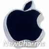 H7784 Black Apple Floating Locket Charm
