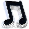 H7794 Music Note Silver Trim Floating Locket Charm