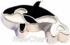 H7823 Killer Whale Floating Locket Charm