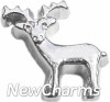 H7864 Silver Deer Floating Locket Charm