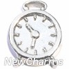 H7872 Alarm Clock Floating Locket Charm