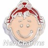 H7894 Redhead Baby Girl Floating Locket Charm