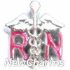 H7908 RN Medical Symbol Floating Locket Charm