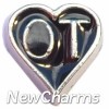 H7937 OT Occupational Therapist Heart Floating Locket Charm