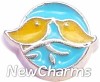 H7940 Love Birds Floating Locket Charm