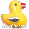 H7948 Cute Rubber Ducky Floating Locket Charm