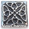 H7959 Celtic Square Floating Locket Charm