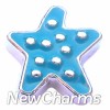 H7969 Blue Starfish Floating Locket Charm