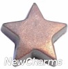 H8035 Chocolate Vintage Star Floating Locket Charm