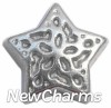 H8045 Patterned Star Floating Locket Charm