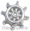 H8050 Ship Steering Wheel Floating Locket Charm