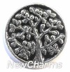 H8067 Tree of Life on Black Floating Locket Charm