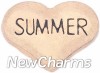 H8121 Summer Gold Heart Floating Locket Charm