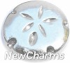 H8131 Silver Sanddollar Floating Locket Charm